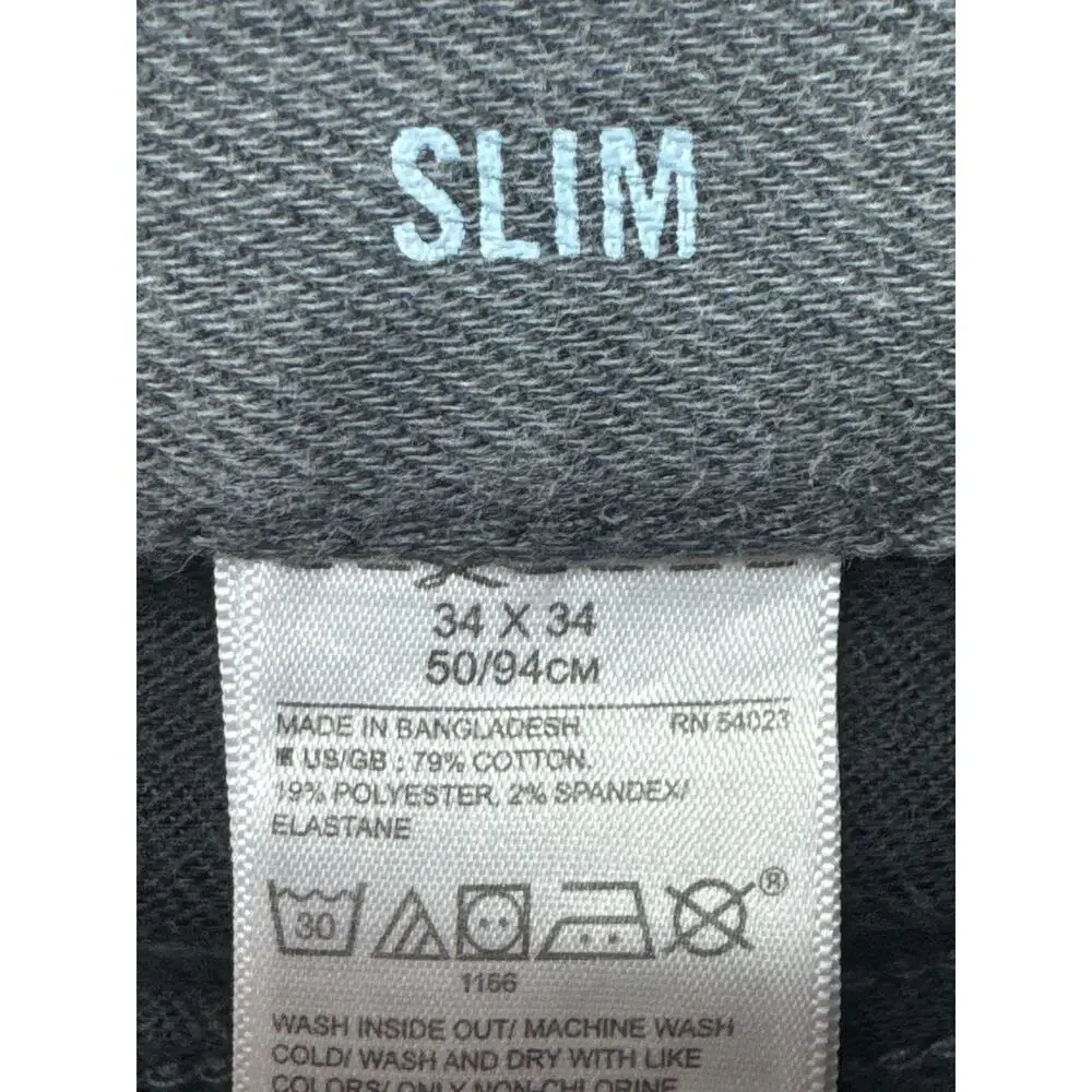 Banana Republic Men's The Traveler Slim Fit Gray Jeans -‎ Size 34x34 (35x33.5)